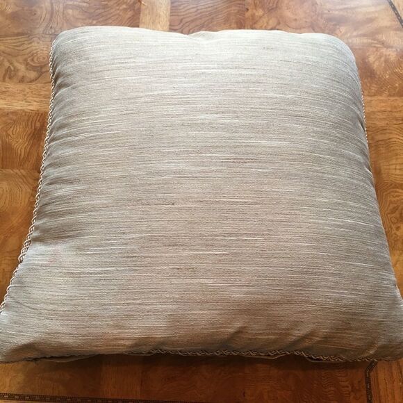 CUSTOM 20” Taupe Pillow - Picture 1 of 7